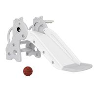 AIYAPLAY 3 in 1 Kids Slide Giraffe Shape Toddler Slide for Age 1-3 Grey