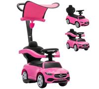 AIYAPLAY 3 in 1 Licensed Mercedes-Benz Ride on Push Car 12-36 Months Pink