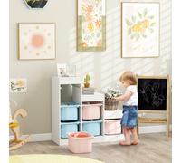 Aiyaplay 3-Layer Kids Toy Storage Unit With 6 Removable Bins, Multi-Colour