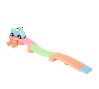 AIYAPLAY 3(m) Four-Piece Ride on Kids Roller Coaster w/ Non-Slip Steps, for Ages 2-5 Years - Orange