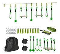 AIYAPLAY 3 Piece Kids Zip Line Kit for Garden - 10m Length - Up to 50kg | TJ Hughes