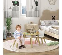 Aiyaplay 3 Pieces Toddler Table And Chair Set W/ Centre Mesh Bag