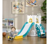 Aiyaplay 4 In 1 Kids Slide For Indoor Use, For Toddler 1-3 Years Old, Yellow, Yellow