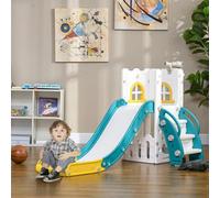 AIYAPLAY 5 in 1 Kids Slide for Indoor Use, for Toddlers 1-3 Years in Yellow AIYAPLAY Yellow