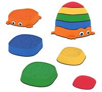 AIYAPLAY 5PCS Sensory Stepping Stones for Toddlers, Frog-Shaped Kids Stepping Stones Set with Anti-Slip Edging for Ages 2-8