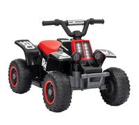 AIYAPLAY 6V Electric Car for Kids Battery Powered Ages 18-36 Months Black | Kids ATV, Quad Bike, Forward Backward, LED Headlights