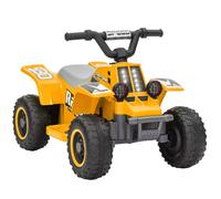 AIYAPLAY 6V Electric Car for Kids, Battery Powered Kids ATV, Quad Bike with Forward Backward, LED Headlights, for Ages 18-36 Months, Yellow Yellow