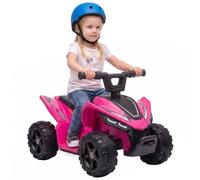AIYAPLAY 6V Electric Car Handlebar Button Control for 18-48 M Rose Red | Battery Powered Kids ATV, Quad Bike, Max 2 km/h, Max 25 kg Load, for Boys Girls