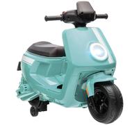 AIYAPLAY 6V Kids Electric Motorbike, Ride on Motorbike with Headlight, Music, Forward Reverse, Training Wheels, for Ages 18-36 Months, Green