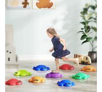 AIYAPLAY 9 PCS Kids Stepping Stones, Turtle-Shaped Stackable River Stones | Size: 1 Pack AIYAPLAY Multicolor 1 Pack