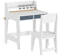 AIYAPLAY Art Table and Chair Set for children, Kids Art Desk and Chair Set with Storage Shelf and Drawers