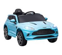 AIYAPLAY Aston Martin DBX Licensed 12V Kids Ride on Car, Kids Electric Car with Remote Control, 4 Suspension Wheels, LED Lights, Music, Horn, Slow Start, for Ages 3-6 Years, Grey Grey