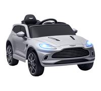 AIYAPLAY Aston Martin DBX Licensed 12V Kids Electric Car w/ Remote, Grey