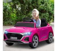 370-363V70PK AIYAPLAY Audi Q8 E-tron Licensed Electric Car for Kids, 12V Electric Ride on Sportback Design with Remote Control, 4 Suspension Wheels, LED Lights, Music, Horn, for Ages 3-4 - Pink