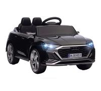 AIYAPLAY Audi Q8 etron Sportback Licensed Ride on Car with Remote Control, Four-Wheel Suspension, Soft Start for Ages 3-4, Black
