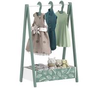 AIYAPLAY Green Baby Clothing Rack with Hangers - Size: 98.5 x 41 x 63cm - Wilko