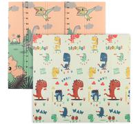 AIYAPLAY Baby Play Mat, Double Sideded Foldable Kids Crawling Mat, Reversible & Waterproof, Dinosaur