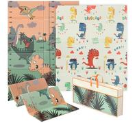 AIYAPLAY Baby Play Mat Foldable 177 x 146 x 1.5cm Dinosaur Theme