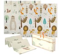 AIYAPLAY Baby Play Mat Foldable 196 x 176 x 1.5cm Animal Theme
