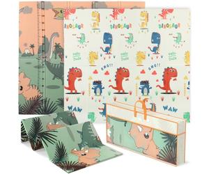 AIYAPLAY Baby Play Mat Foldable 196 x 176 x 1.5cm Dinosaur Theme