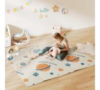 AIYAPLAY Baby Play Mat, Foldable Activity Playmat, Astronaut & Planet Theme