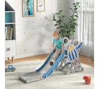 Aiyaplay Baby Slide Freestanding Slide For Kids 1.5-3 Years Space Theme Blue, Blue