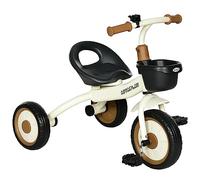 AIYAPLAY Trike with Adjustable Seat Basket Kids Tricycle for 2-5 Years White, White