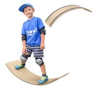 AIYAPLAY Balance Board Kids, Wooden Wobble Board 3-8 Years Old Natural Tone | for Children, Sensory Play Equipment
