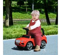 AIYAPLAY Bentley Licensed Ride on Car, Foot to Floor w/ Music Horn - Red
