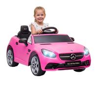 Aiyaplay Benz 12V Kids Electric Ride On Car W/ Remote Control, Music In Pink Pink