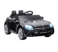 AIYAPLAY Benz SLC 300 Licensed 12V Electric Car for Kids, Kids' Electric Ride on with Parental Remote, Music Lights, Suspension Wheels for 3-6 Years, Black