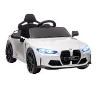 AIYAPLAY BMW M4 Licensed Electric Car for Kids 12V Remote Control White
