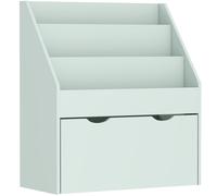 AIYAPLAY Bookcase for Kids with Shelves, Drawer, Bookcase for Bedroom, Playroom, Green