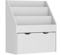 AIYAPLAY Bookcase for Kids with Shelves, Drawer, Bookcase for Bedroom, Playroom, Grey