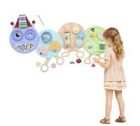 AIYAPLAY Caterpillar Sensory Wall Panels 7 Activities Busy Board Toddlers | Learning Toys with Xylophone, Nursery Playroom Home, Gift for Early Development and Educational