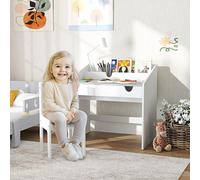 Aiyaplay Children Study Table And Chair W/ Storage, Pull-out Drawer - Grey, Grey
