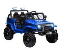 AIYAPLAY Electric Car for Kids 12V with 4 Spring Suspension Wheels Blue