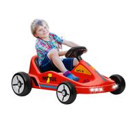 AIYAPLAY 6V Electric Go Kart w/ Music, Light, Horn, for Ages 3-5 Years, Red