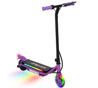 AIYAPLAY Electric Scooter for Kids Ages 6-14, with Dual Brakes, Flash Wheel and Colourful Light, Kids Electric Scooter Scooter, Up to 12 KM/H & 10 KM, Purple