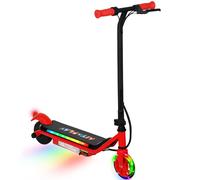 AIYAPLAY Electric Scooter for 6-14 with Dual Brakes & Colourful Light - Red | TJ Hughes