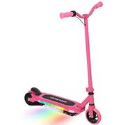 AIYAPLAY Electric Scooter for Ages 6-14 Years, E Scooter with Colourful Light and Electric Brake, Up to 10km/h, Maximum Range 8km, Pink