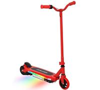AIYAPLAY Electric Scooter for Ages 6-14, with Colourful Light, Red, Red
