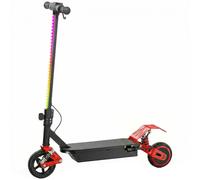 AIYAPLAY Foldable Kids Electric Scooter with LCD Display, Dual Shock Absorption, Up to 15 KM/H, Max Range 6 KM for Age 6-14, Red