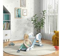 AIYAPLAY Kids Slide Freestanding Toddler Slide Foldable for Indoor Outdoor 1.5-3 Years Old, Grey