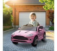 AIYAPLAY Girl's Aston Martin DBX Licensed 12V Kids Ride on Car w/ 4 Suspension Wheels in Pink | Size: 1 Pack AIYAPLAY Pink 1 Pack