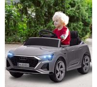 AIYAPLAY Girl's Audi Q8 e-tron Sportback Licensed Kids Electric Car w/ Spring Suspension in Grey AIYAPLAY Grey