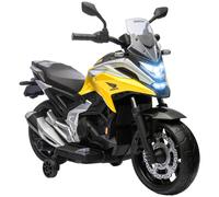 Aiyaplay Honda Licensed 12V Kids Electric Motorbike W/ Music Headlights - Yellow
