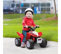 Aiyaplay Honda Licensed Kids Electric Quad Bike 6V Atv 1.5-3 Years Red, Red