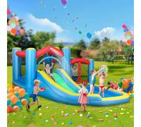 AIYAPLAY Inflatable Bouncy Castle with 550W Blower, 385 x 290 x 180 cm