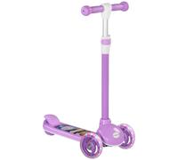AIYAPLAY Kids Light-Up Three-Wheel Scooter with Adjustable Height TPE Handlebar - Pink, Pink